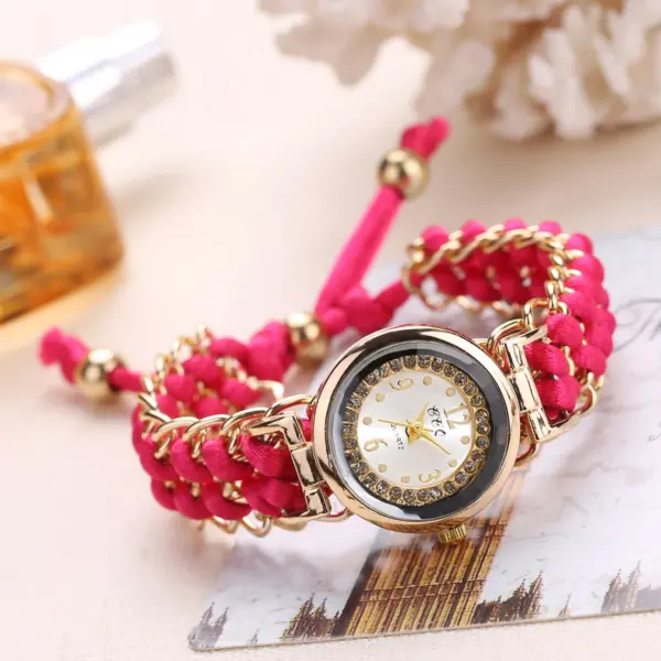 Women's Rhinestone Quartz Bracelet Watch - Image 9