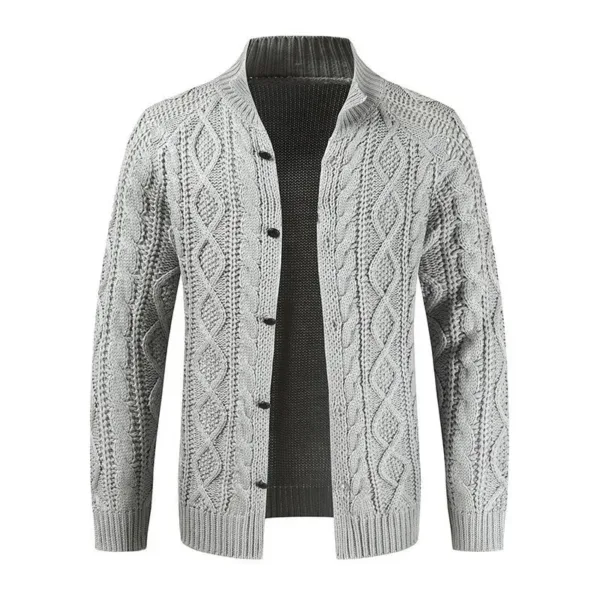 Men's Casual Long Sleeve Cardigan Sweater - Image 6