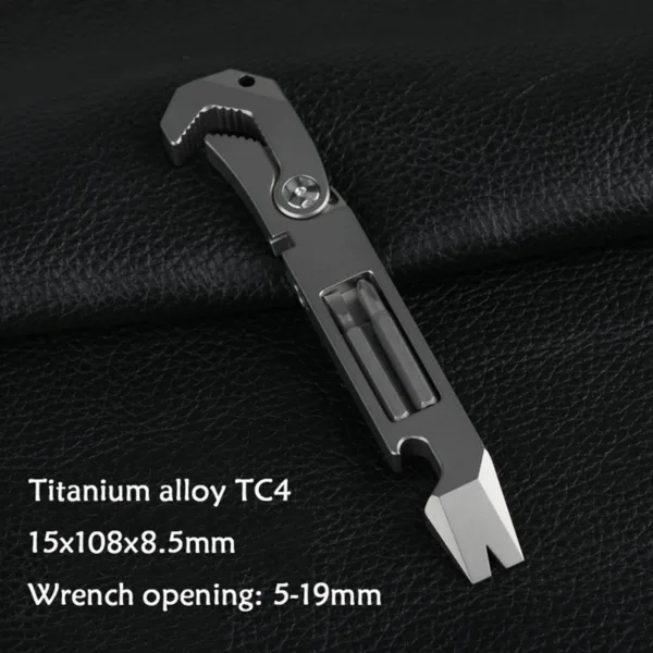 Titanium Alloy TC4 EDC Crowbar Screwdriver Tool