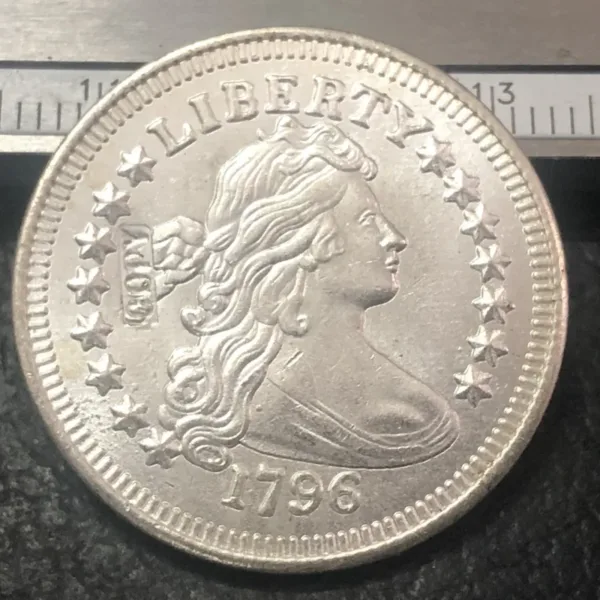 1796 Draped Bust Quarter Coin Replica - Image 3