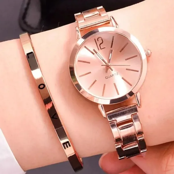 Women's Simple Alloy Quartz Watch Set - Image 2