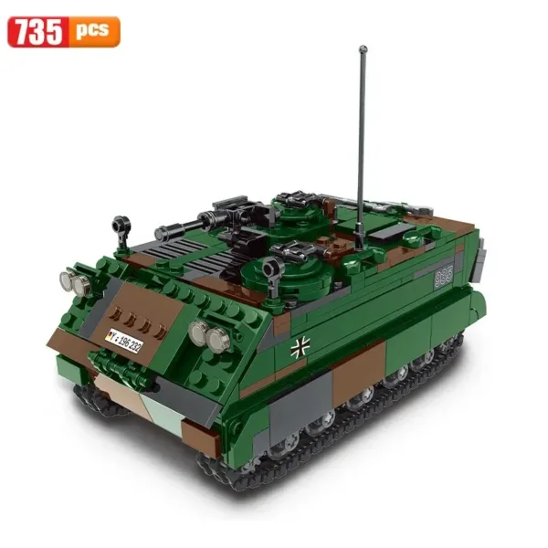 Military Tank Building Blocks Set 192-1912PCS - Image 8