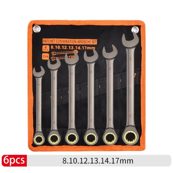 8-24mm Ratcheting Wrench Set 6/8/10Pcs - Image 9