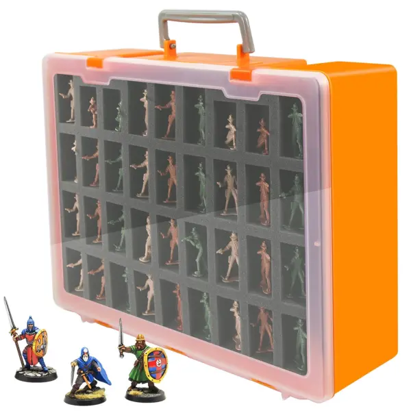 Dual-layer Miniature Figure Storage Organizer Case