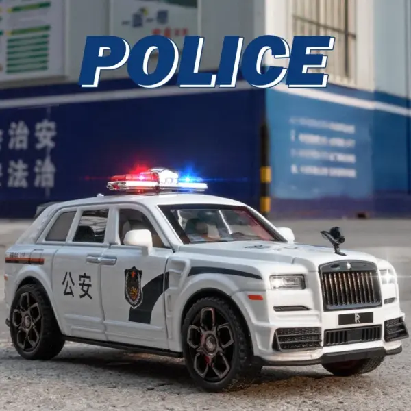 Rolls Royce Cullinan Police Car Model Toy