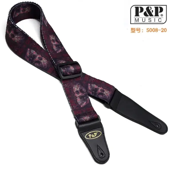 Adjustable 2-Inch Cotton Guitar Strap - Image 10