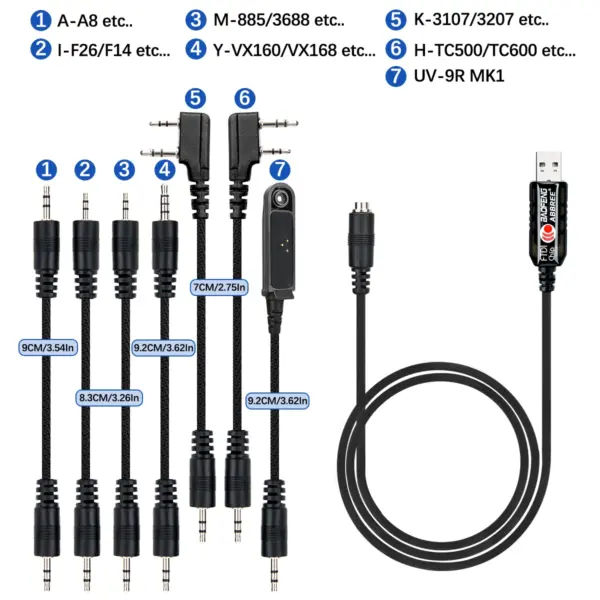 7 In 1 USB Programming Cable for Ham Radios - Image 5