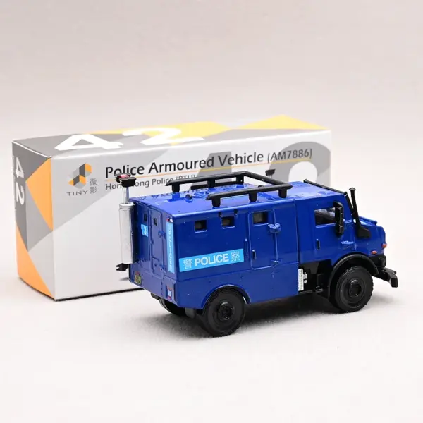 Mini Diecast Police Armored Vehicle 7CM Model - Image 3