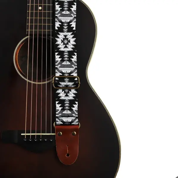 Bohemian Guitar Strap with Leather Ends - Image 8