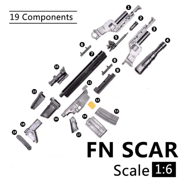 1:6 Scale MP5SD5 Submachine Gun Model - Image 6