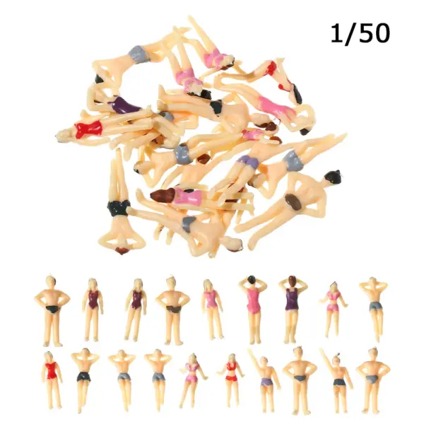 10Pcs Miniature Swimming Figures Assorted Poses - Image 15