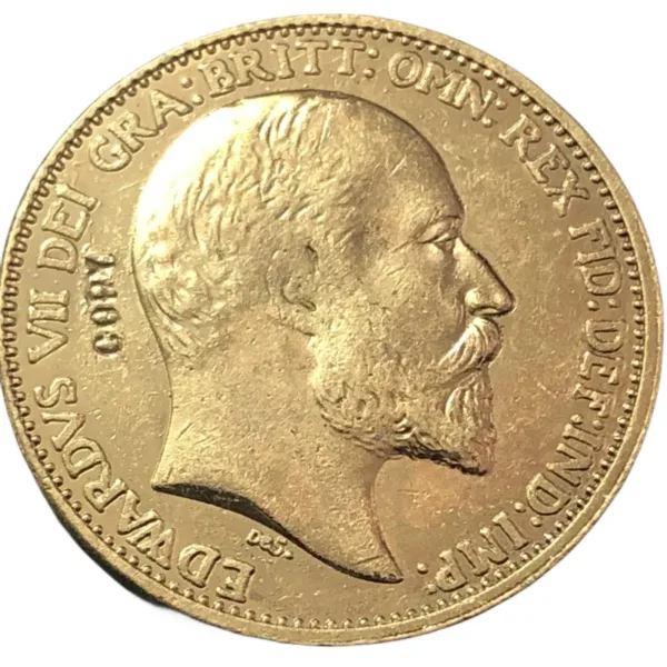 Edward VII Gold Plated Copy Coin 2 Pounds