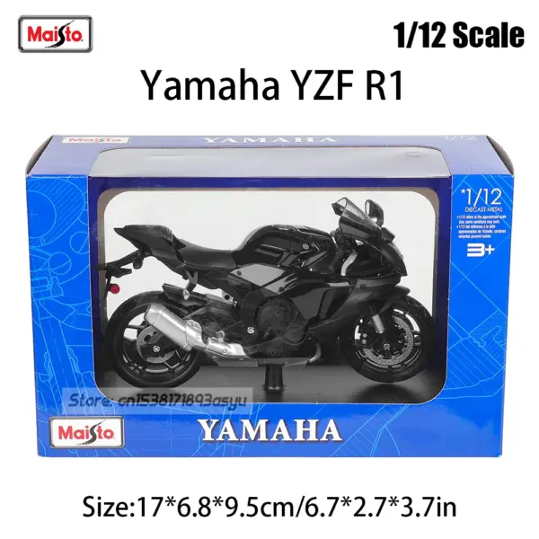 Maisto 1:12 Suzuki Hayabusa Motorcycle Model - Image 16