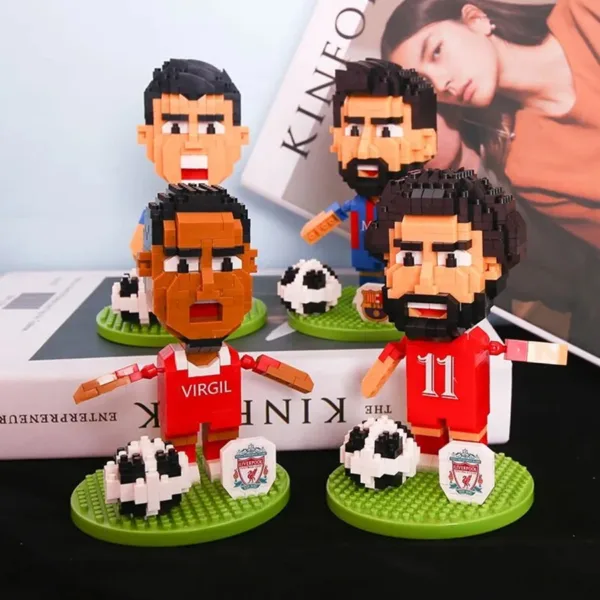 Football Player Mini Figures Building Blocks Set - Image 2