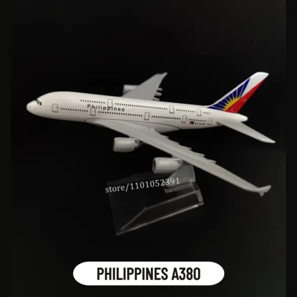 1:400 Metal Emirates A380 Diecast Model Plane - Image 16