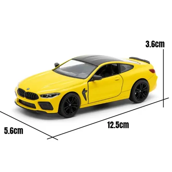 1:38 Scale M8 Supercar Alloy Model Car - Image 5