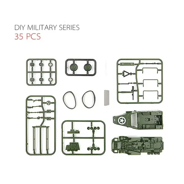 1/72 M3 Half-track Military Vehicle Model Kit - Image 3