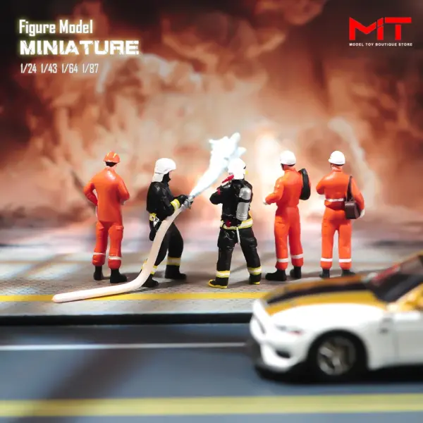 Firefighter Miniature Diorama Figures Set - Image 2