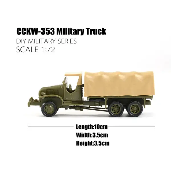 1/72 GMC Allied Forces Truck Model Kit - Image 2