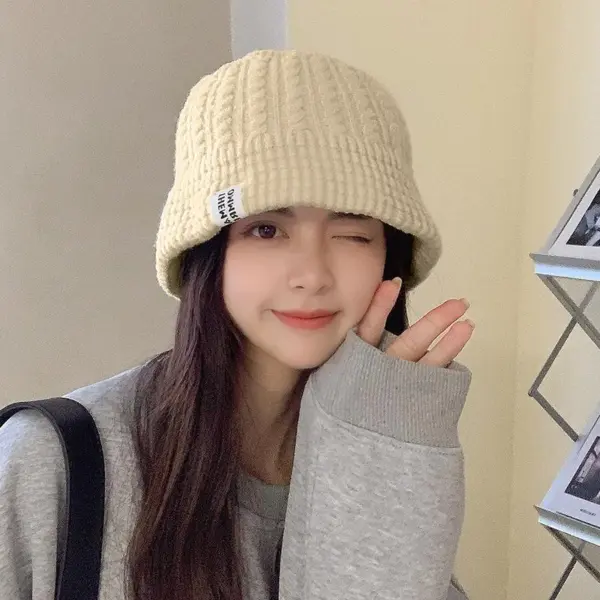 Chic Knit Bucket Hat for Women - Soft Beanie - Image 7