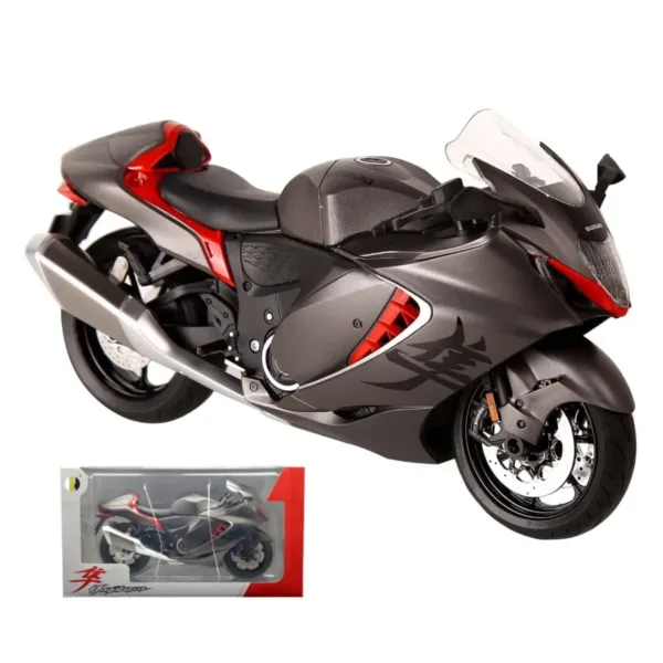 1:9 Diecast Suzuki GSX-1300R Motorcycle Model - Image 7