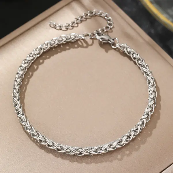 Elegant Stainless Steel Chain Bracelet for Women - Image 7