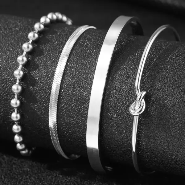 Stainless Steel Bracelet Jewelry Set for Women - Image 6