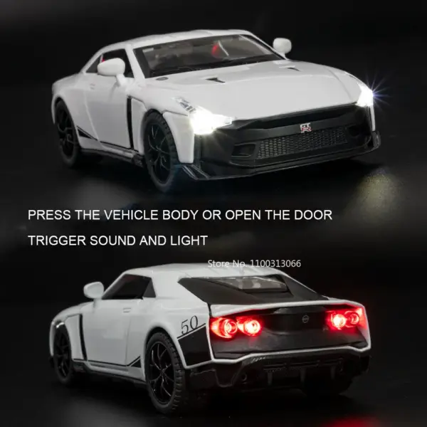 1:32 Nissan GT-R50 Alloy Diecast Model Car - Image 6