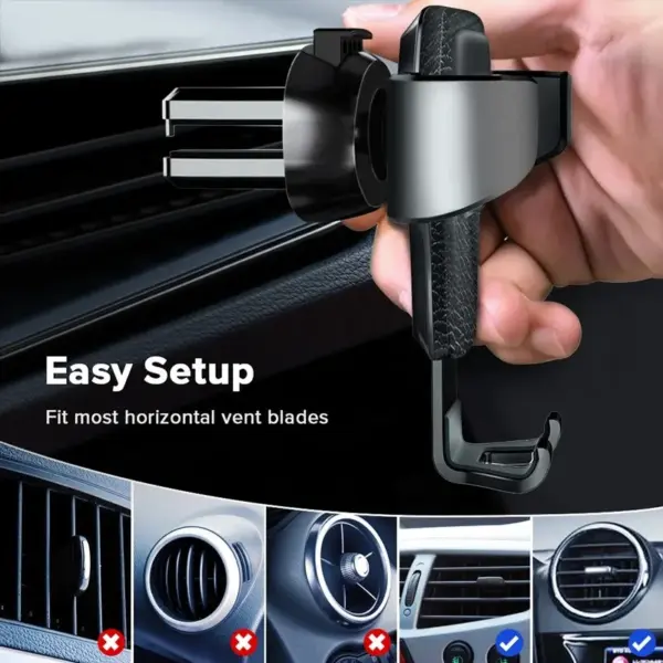 Universal Gravity Car Phone Holder for Any Smartphone - Image 4