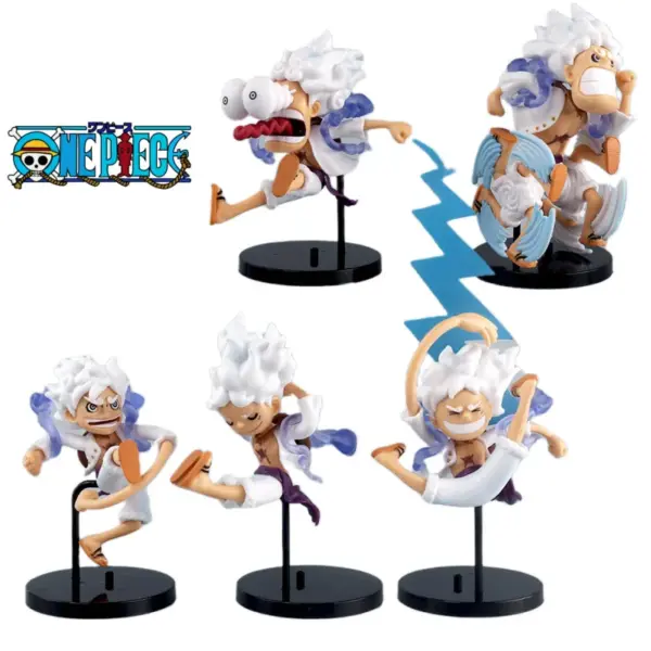 Set of 5 One Piece Luffy Anime Figures