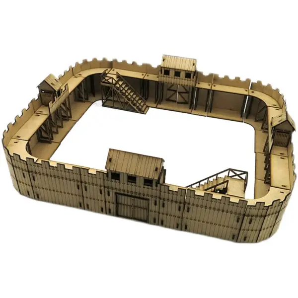 1/72 Fortress Camp Wooden Model 50 Pieces - Image 3