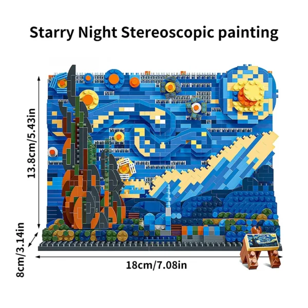 Van Gogh Starry Night Building Kit - Image 5