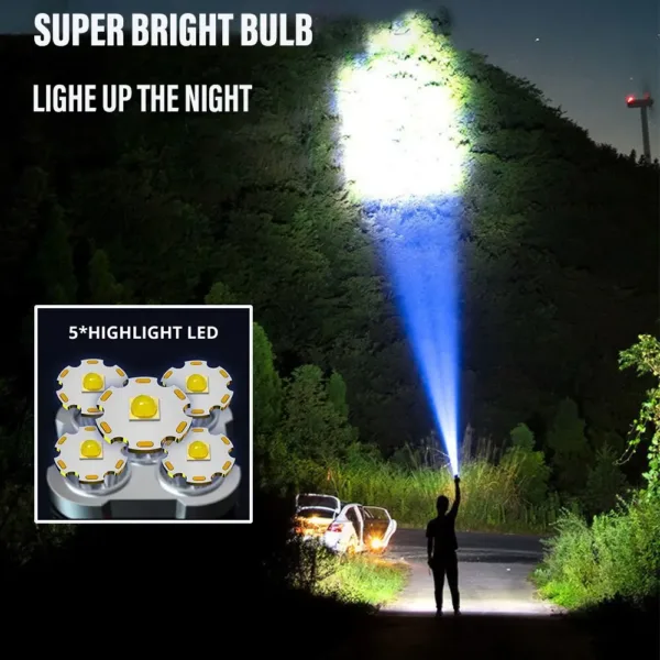 High Power Rechargeable LED Flashlight S-445 - Image 3