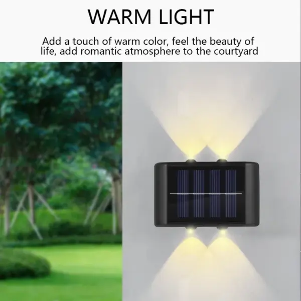 4LED Solar Waterproof Wall Light for Garden - Image 3