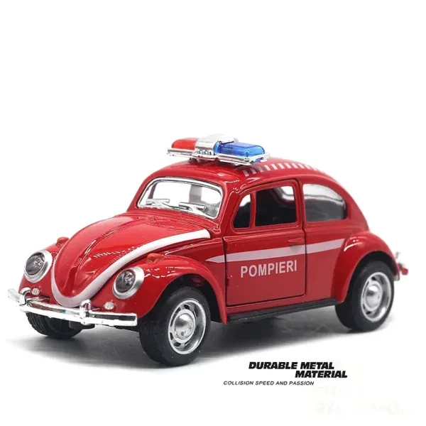 1:32 Alloy Beetle Police Car Model - Image 3