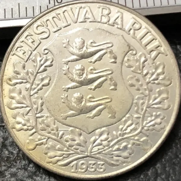 Estonia 1933 Replica 1 Kroon Coin - Image 2