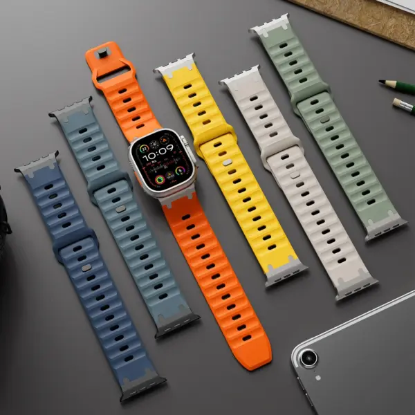 Rugged Silicone Sport Band for Apple Watch - Image 4