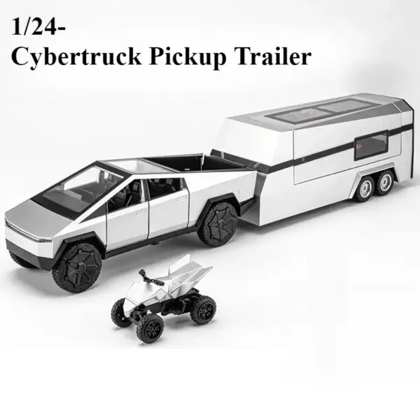 1:24 Tesla Cybertruck Diecast Model with Sound