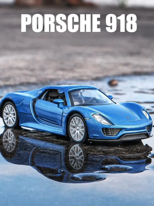 1/36 Scale Porsche 918 Spyder Toy Car - Image 2