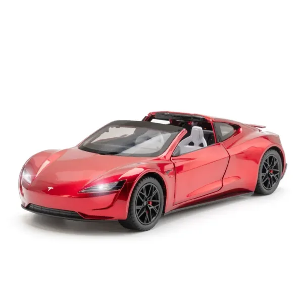 1:24 Scale Tesla Roadster Diecast Model Car - Image 5