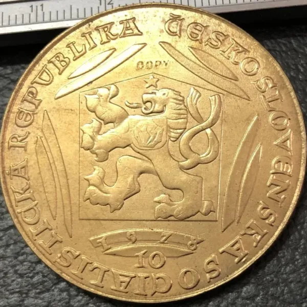 Czechoslovakian 10 Dukatu Gold Token Replica - Image 3