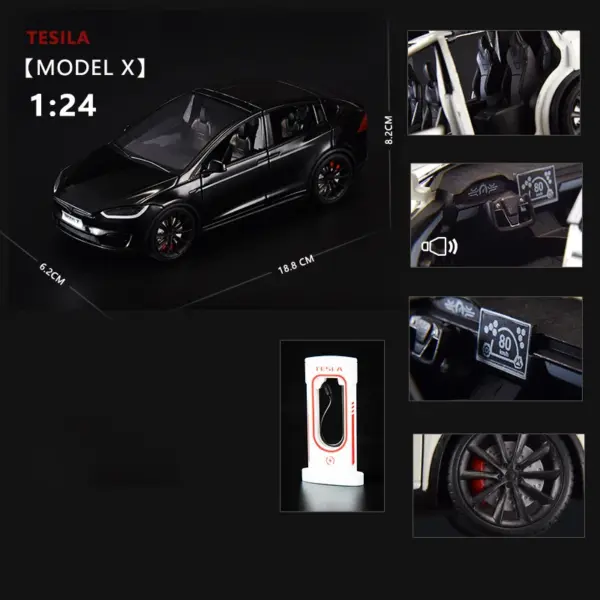 1:24 Alloy Model X Model 3 Model Y Car - Image 31