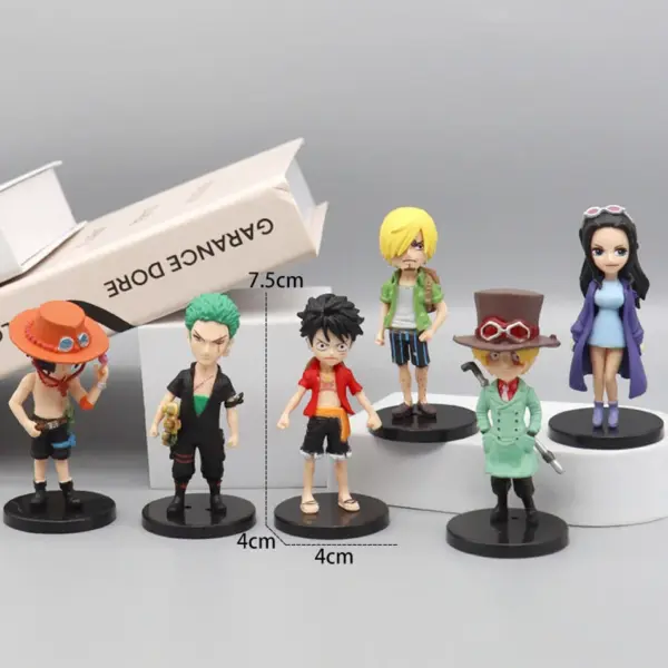 6pcs One Piece PVC Action Figure Set - Image 5