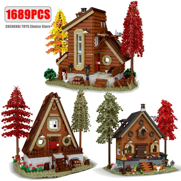 Forest House Building Blocks Model Set