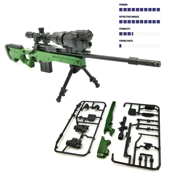 1/6 Scale Sniper Rifle Toy Gun Model Set - Image 2