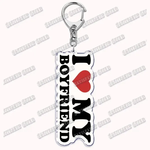 Silver Keychain with Heartfelt Letter Design - Image 23