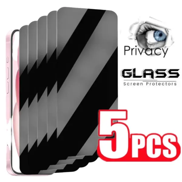 5-Pack Privacy Tempered Glass for iPhone