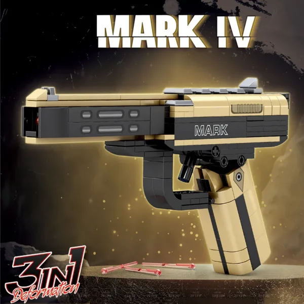 Creative Assembly Block Gun Toy for Kids - Image 5