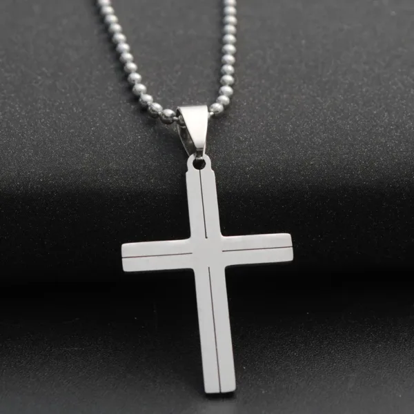 Cross Pendant Necklace in Stainless Steel - Image 15