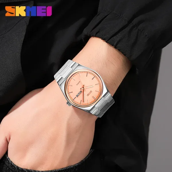 Waterproof Men's Quartz Watch Stainless Steel - Image 4